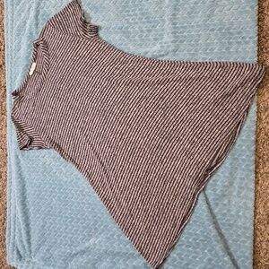 *Last Chance* Olivia Rae - Light Pink & Black Striped Tee